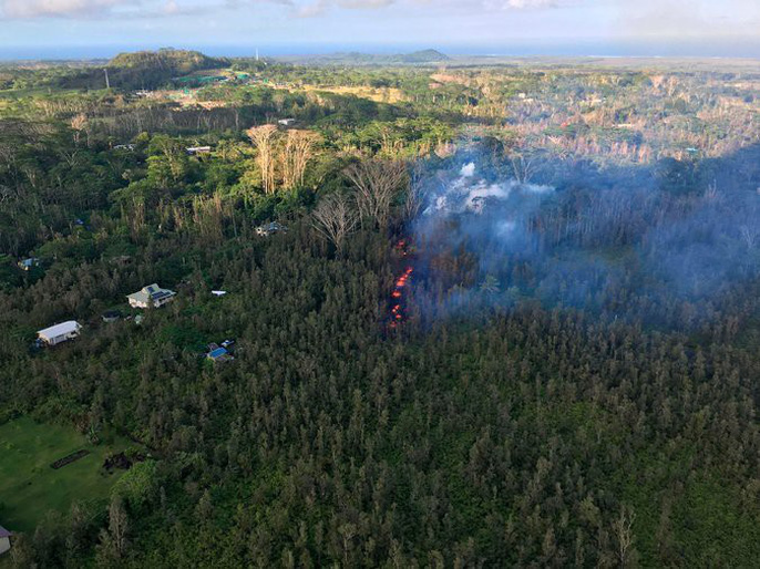Tuyến lửa rợn người trên đảo Hawaii